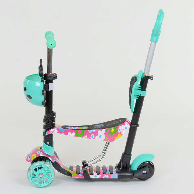 Самокат 5в1 43702 (1) Best Scooter, АБСТРАКЦІЯ, PU колеса, ПІДСВІТКА КОЛІС, в коробці фото 5 Самокат 5в1 43702 (1) Best Scooter, АБСТРАКЦІЯ, PU колеса, ПІДСВІТКА КОЛІС, в коробці фото 5
