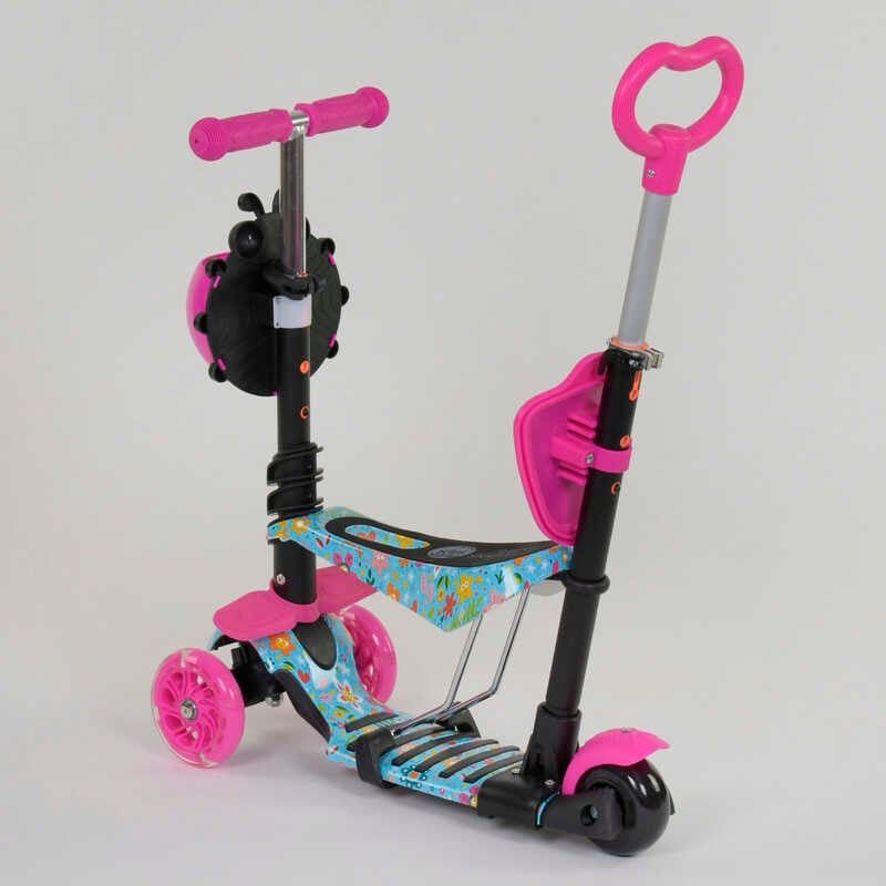 Самокат 5в1 26901 (1) Best Scooter, АБСТРАКЦІЯ, PU колеса, ПІДСВІЧУВАННЯ КОЛІС, в коробці фото 5 Самокат 5в1 26901 (1) Best Scooter, АБСТРАКЦІЯ, PU колеса, ПІДСВІЧУВАННЯ КОЛІС, в коробці фото 5