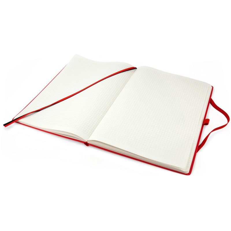 Книга записна Partner Grand, 210*295, 100 арк, кліт, червона фото 5 Книга записна Partner Grand, 210*295, 100 арк, кліт, червона фото 5