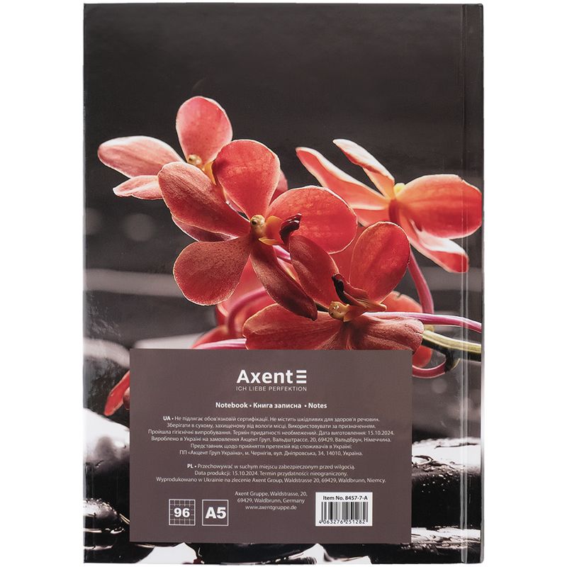 Книга записна тверда обкл. А5, 96 арк. , кліт. , R&B Flower фото 5 Книга записна тверда обкл. А5, 96 арк. , кліт. , R&B Flower фото 5