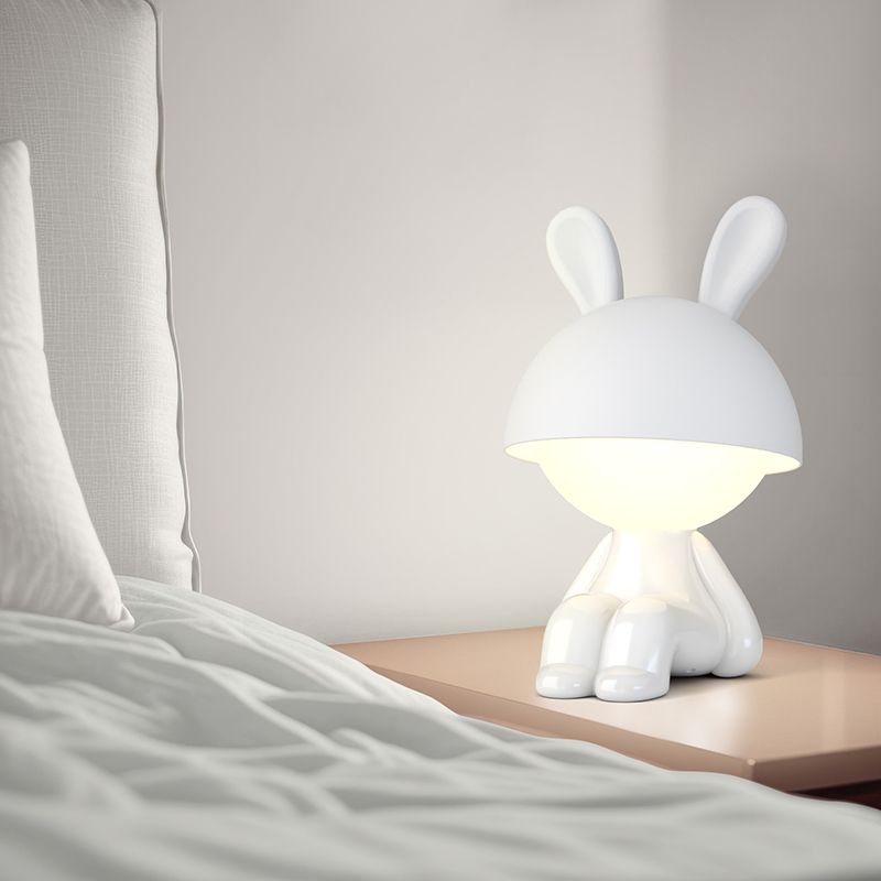 Світильник-нічник LED з акумулятором Cute Bunny, білий фото 5 Світильник-нічник LED з акумулятором Cute Bunny, білий фото 5