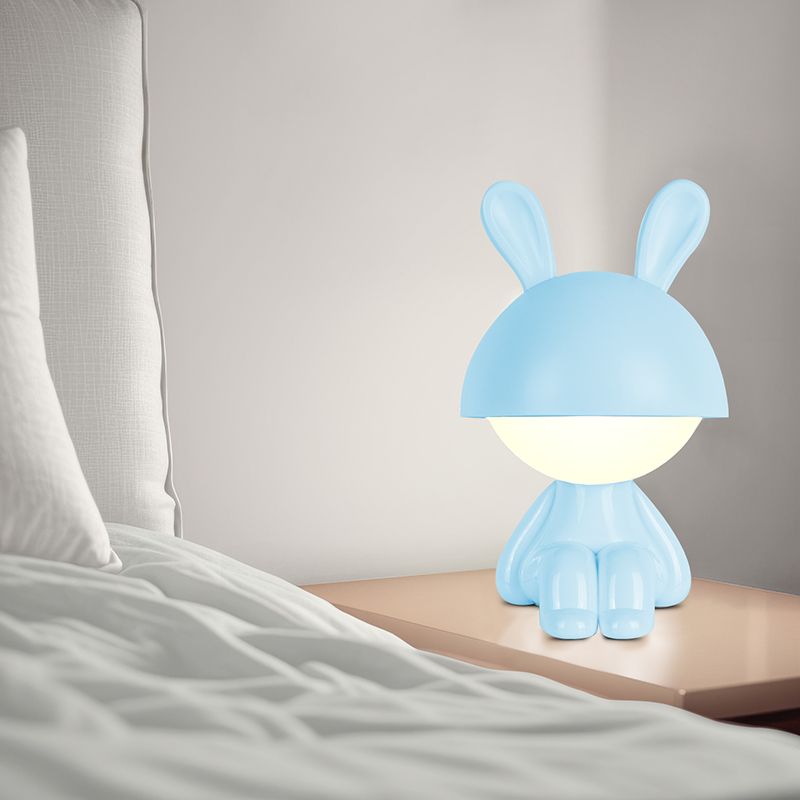 Світильник-нічник LED з акумулятором Cute Bunny, блакитний фото 5 Світильник-нічник LED з акумулятором Cute Bunny, блакитний фото 5