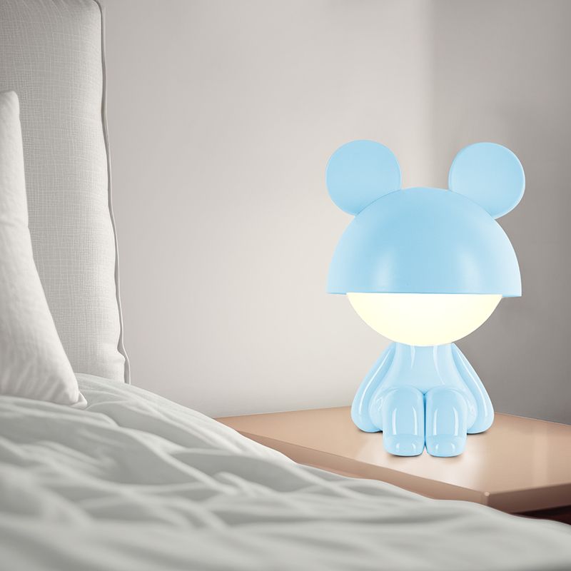 Світильник-нічник LED з акумулятором Cute Mouse, блакитний фото 5 Світильник-нічник LED з акумулятором Cute Mouse, блакитний фото 5