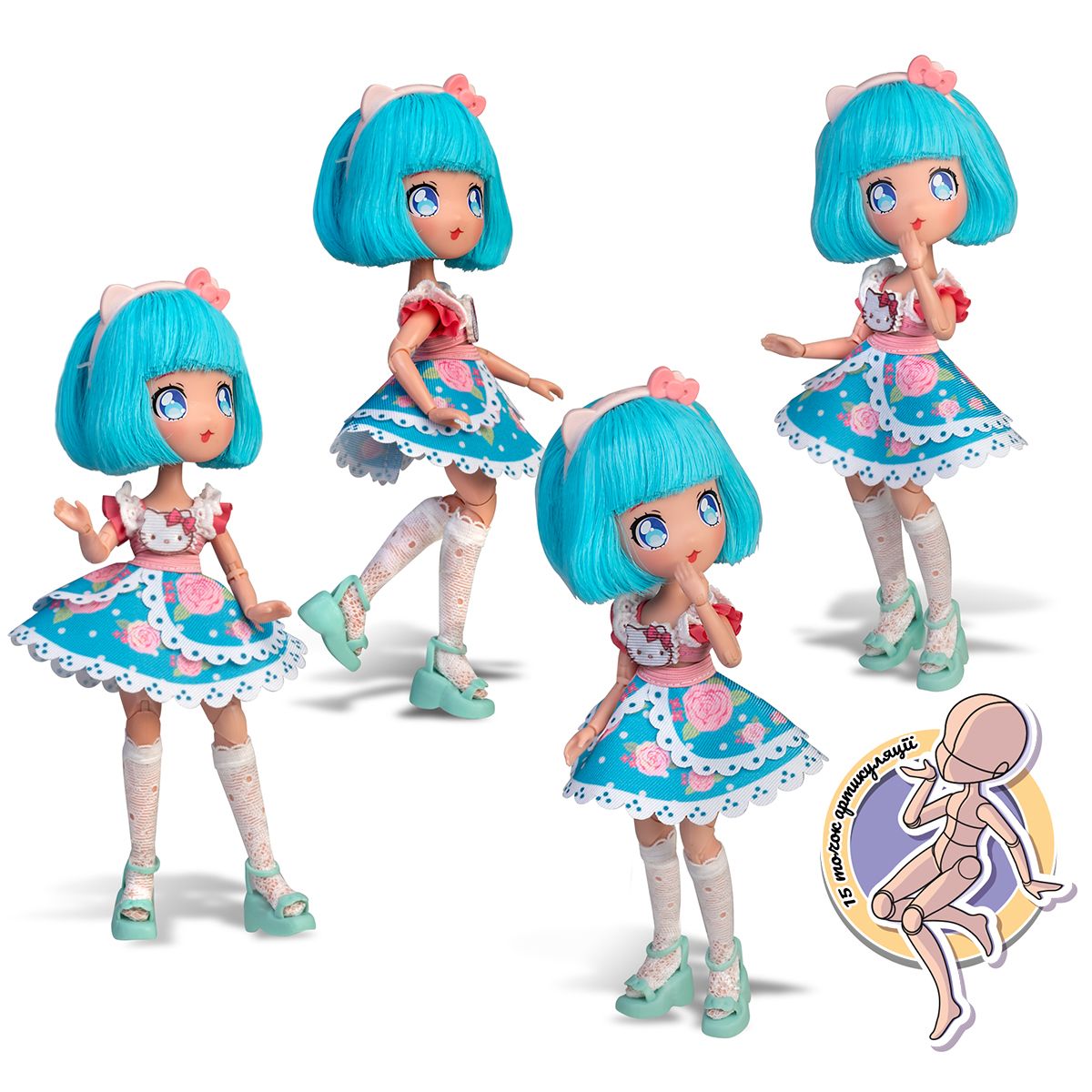 Кукла "4SF Manga Dolls серии Hello Kitty" Красавица Пинк фото 5 Кукла "4SF Manga Dolls серии Hello Kitty" Красавица Пинк фото 5