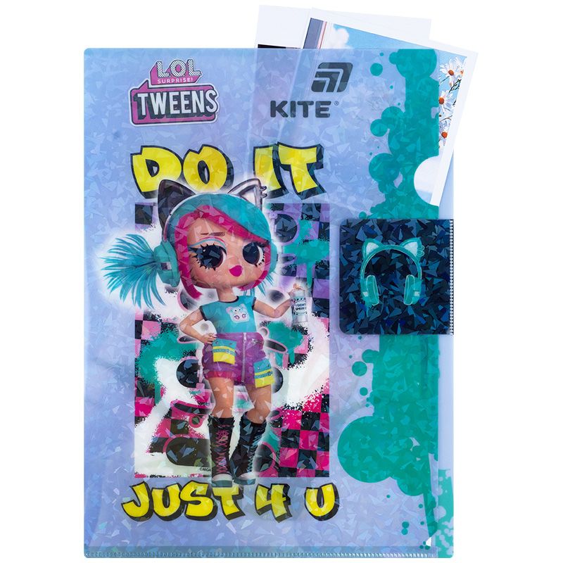 Папка-куточок з клапаном А4, LO  фото 5