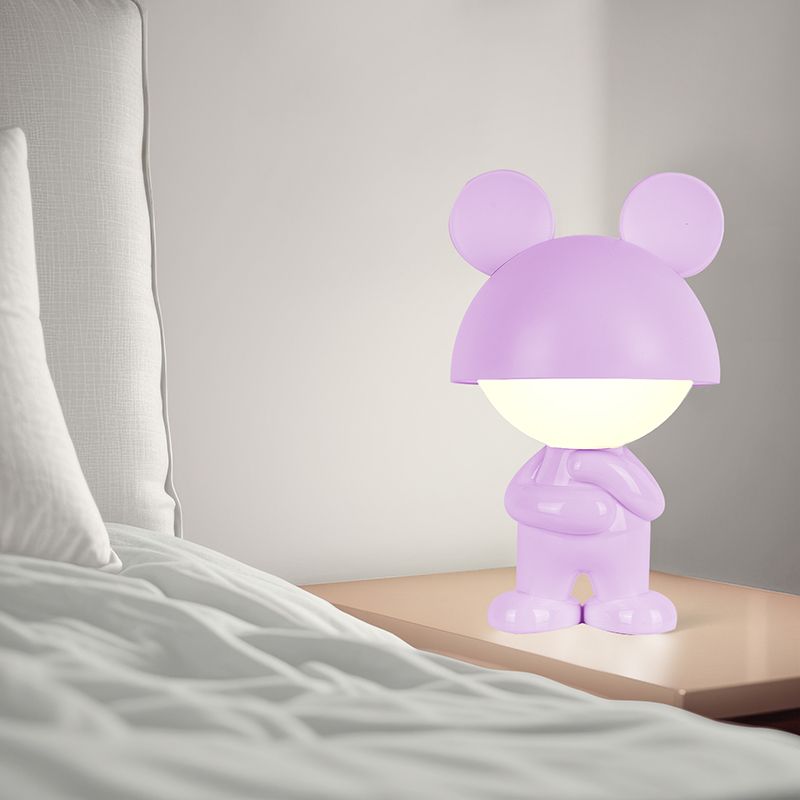 Світильник-нічник LED з акумулятором Dreamy Mouse, фіолетовий  фото 5 Світильник-нічник LED з акумулятором Dreamy Mouse, фіолетовий  фото 5