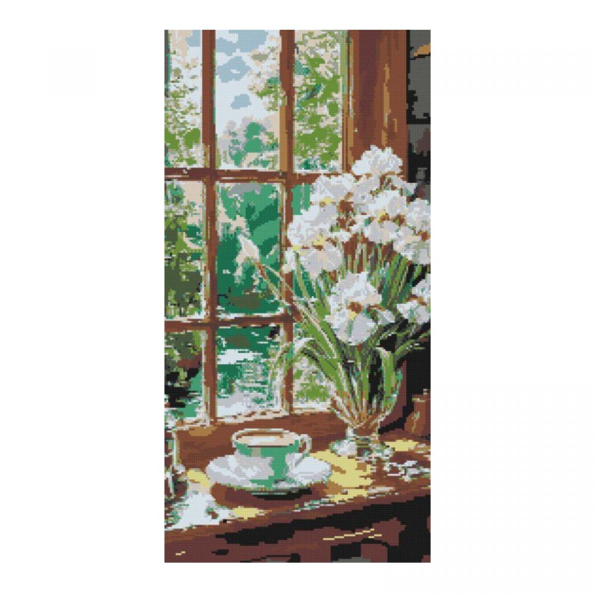 Уцінка.  Алмазна мозаїка/вишивка Кавова гармонія 40*80 см Орігамі OD 5155 - Пошкоджена слюда  фото 5