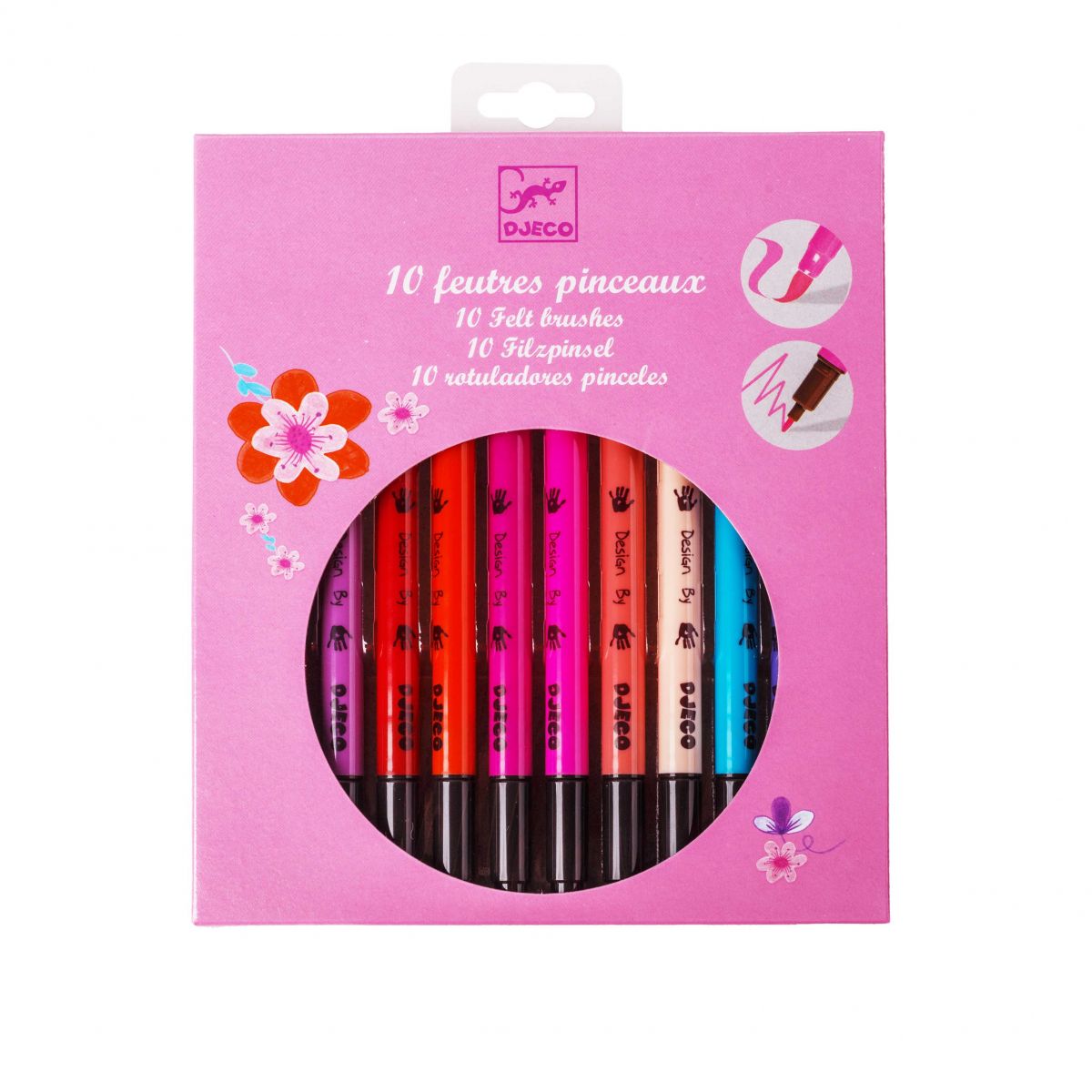 Фломастери кольорові з аксесуарами набір 10шт.  фото 5