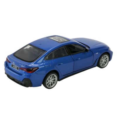 Машина металлическая АВТОПРОМ 1:34 "BMW i4 M50" на батарейках с звуком, светом  фото 5
