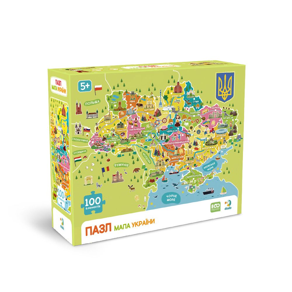 Пазл «Мапа України» 100 елементів  фото 5