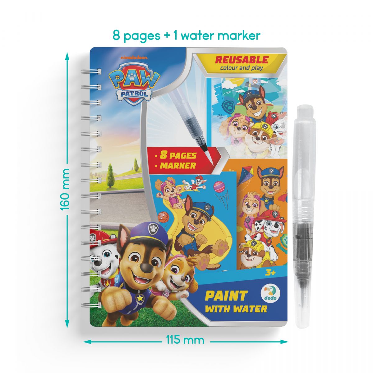 Водна розмальовка "Щенячий Патруль.  Вихідні" 8 сторінок  фото 5