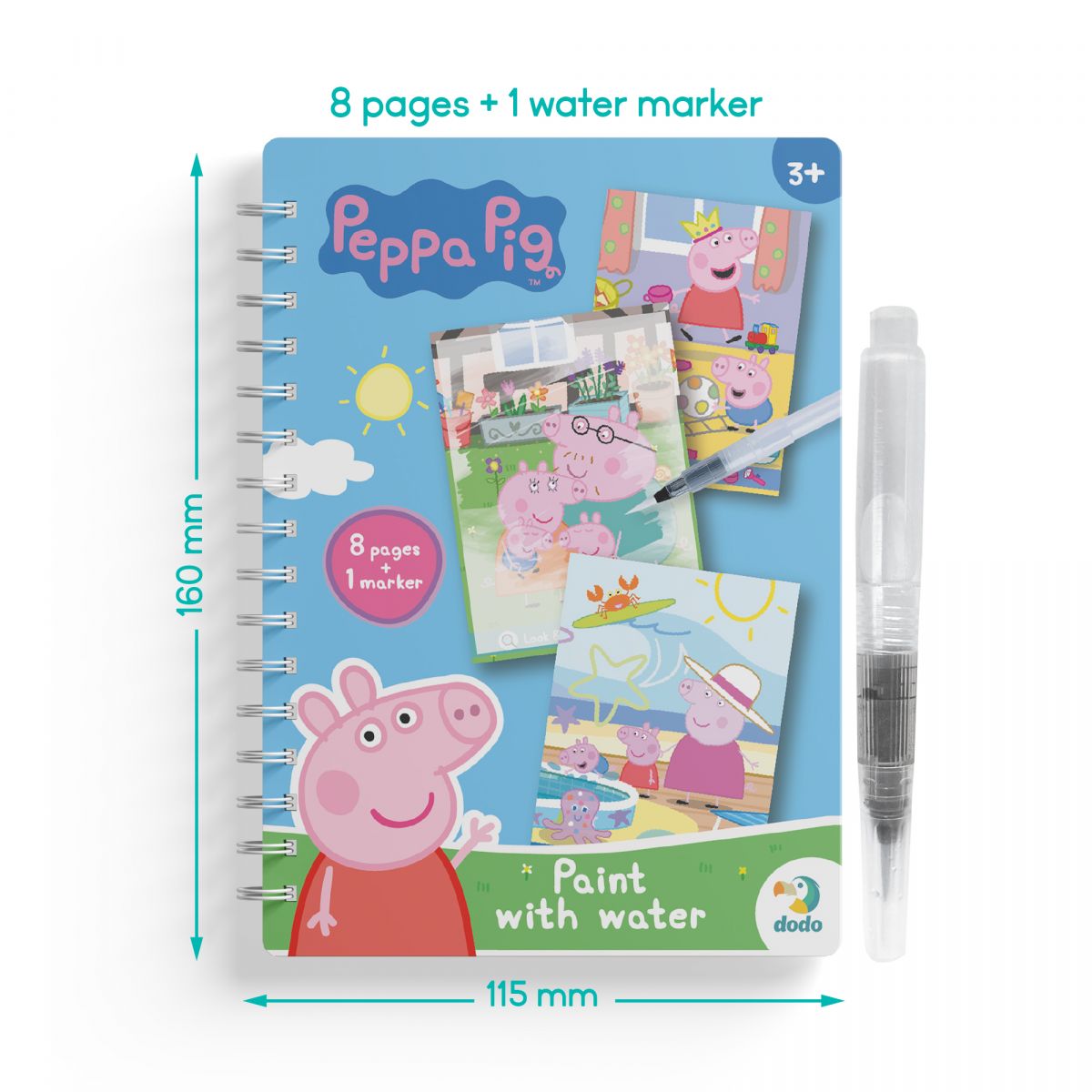 Водна розмальовка "Peppa Pig" 8 сторінок  фото 5