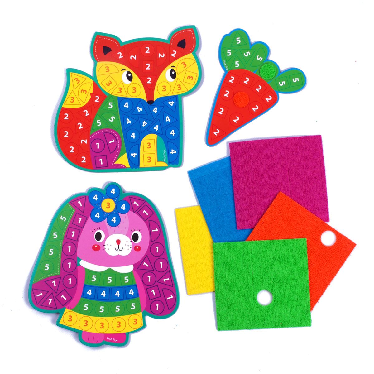 Набір для творчості з плюшевою мозаїкою "Зайченя та Лисиця"  фото 5