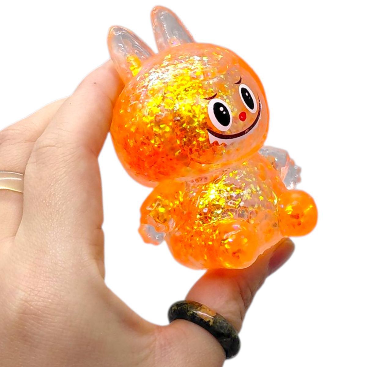 Антистрес жуйка-тягучка "Монстрик Лабубу" 10 см (МІКС)  фото 5