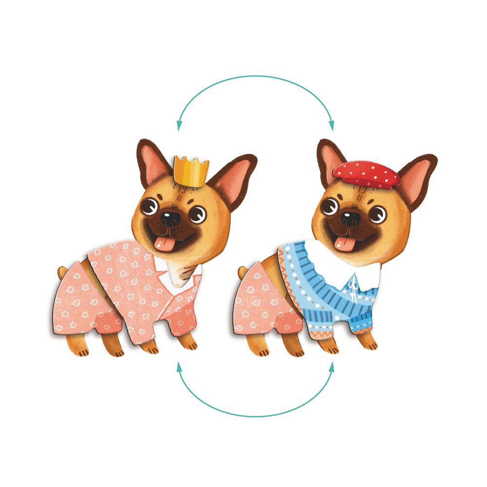 Магнитная игра «Одевалка: Забавные псы»  фото 5