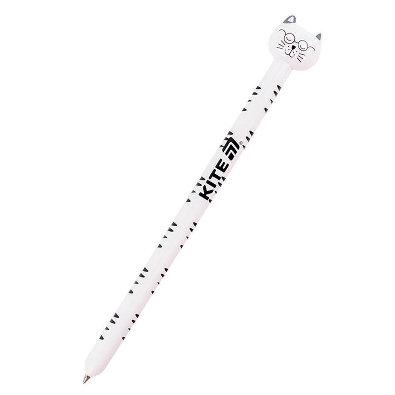 Ручка кулькова автоматична Funny cat, синя  фото 5