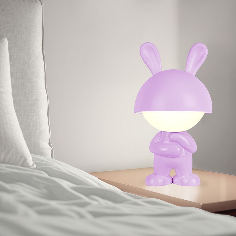Светильник-ночник LED с аккумулятором Dreamy Bunny, фиолетов  фото 5
