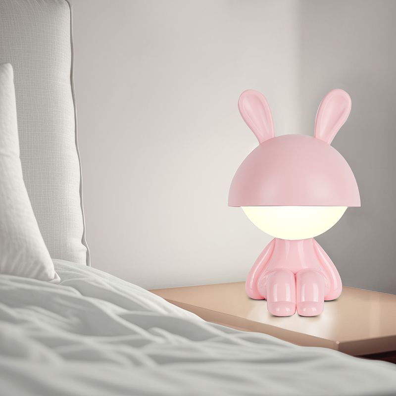 Светильник-ночник LED с аккумулятором Cute Bunny, розовый  фото 5