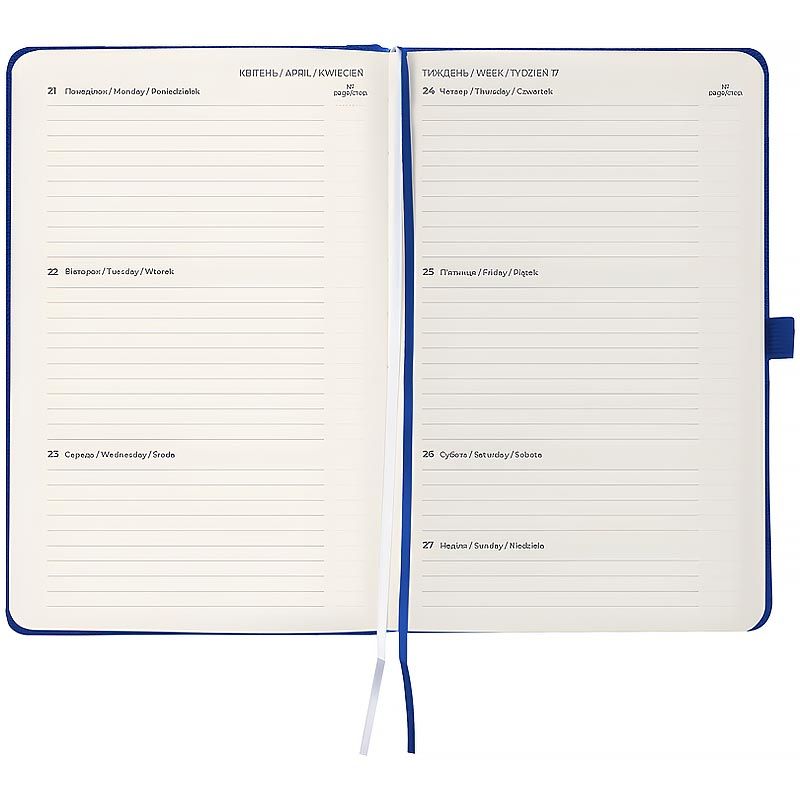 Щотижневик 2026 Grand Strong, 195*255, синій  фото 5