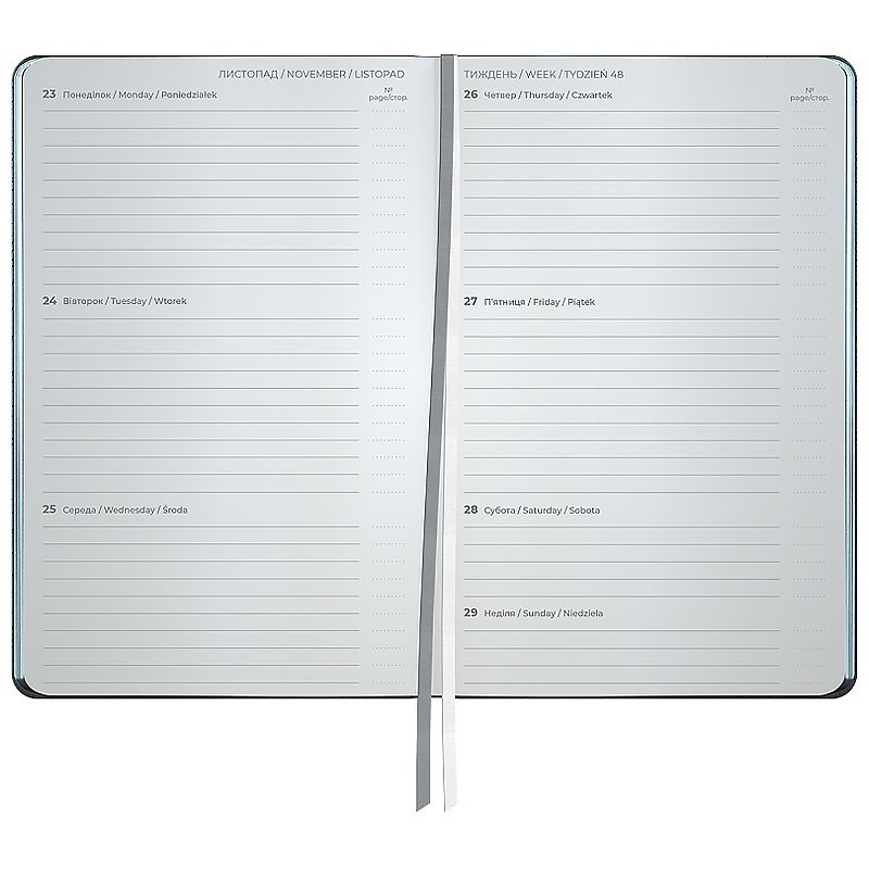 Щотижневик 2026 Partner City Soft, 125*195, сірий  фото 5