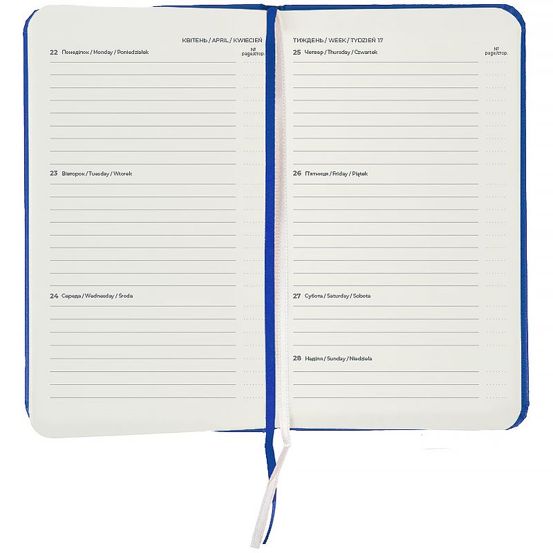 Щотижневик 2026 Pocket Strong, 90*150, класичний синій  фото 5