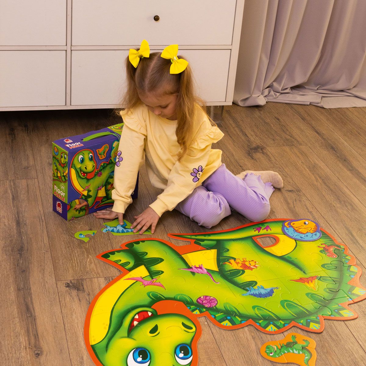 Пазл напольный "Динозавры"  фото 5