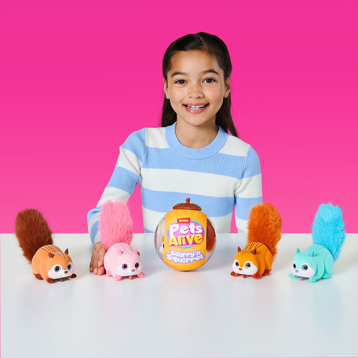 Інтерактивна іграшка PETS ALIVE S1 – БІЛОЧКА (рожевий)  фото 5