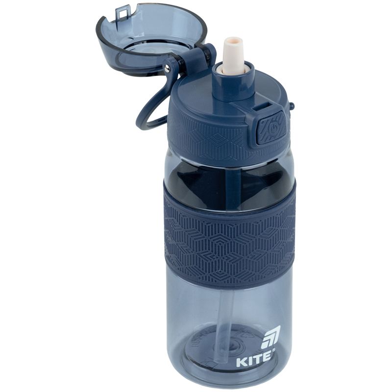 Пляшечка для води 600 мл, синя  фото 5