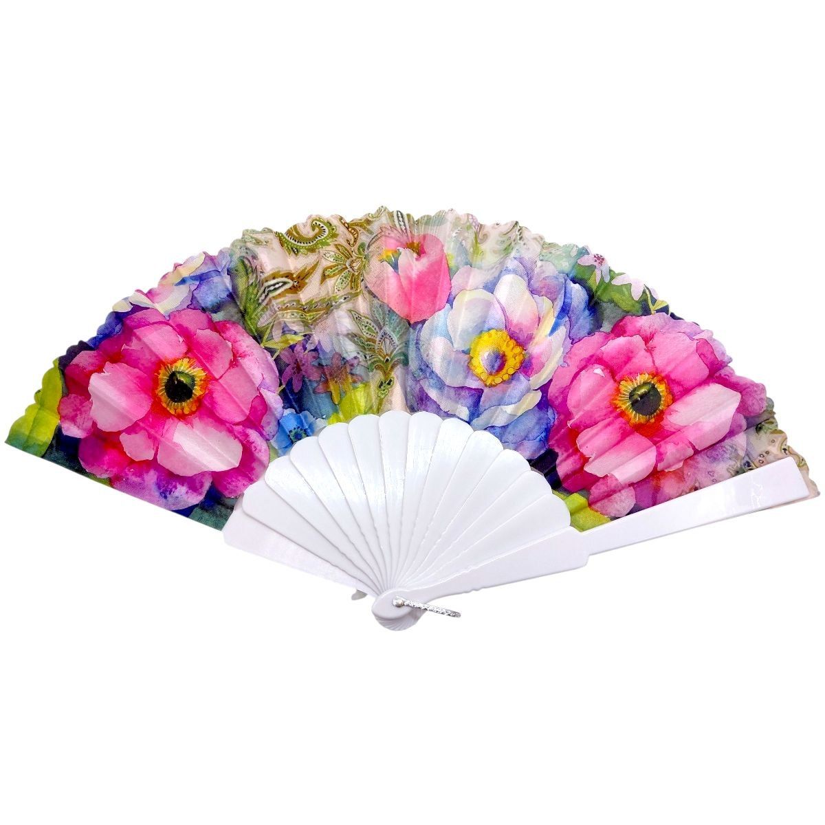 Аксесуар віяло, ручний (МІКС ВИДІВ), квітковий принт  фото 5