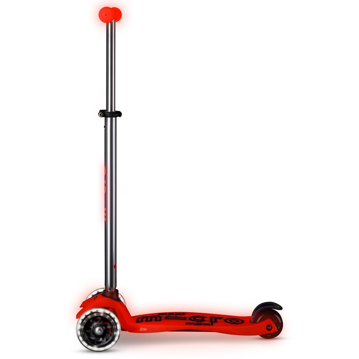 Самокат Micro серии Maxi Deluxe Glow LED - Красная аура  фото 5