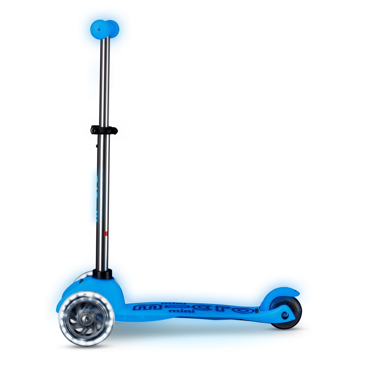 Самокат Micro серии Mini Deluxe Glow LED - Арктический синий  фото 5