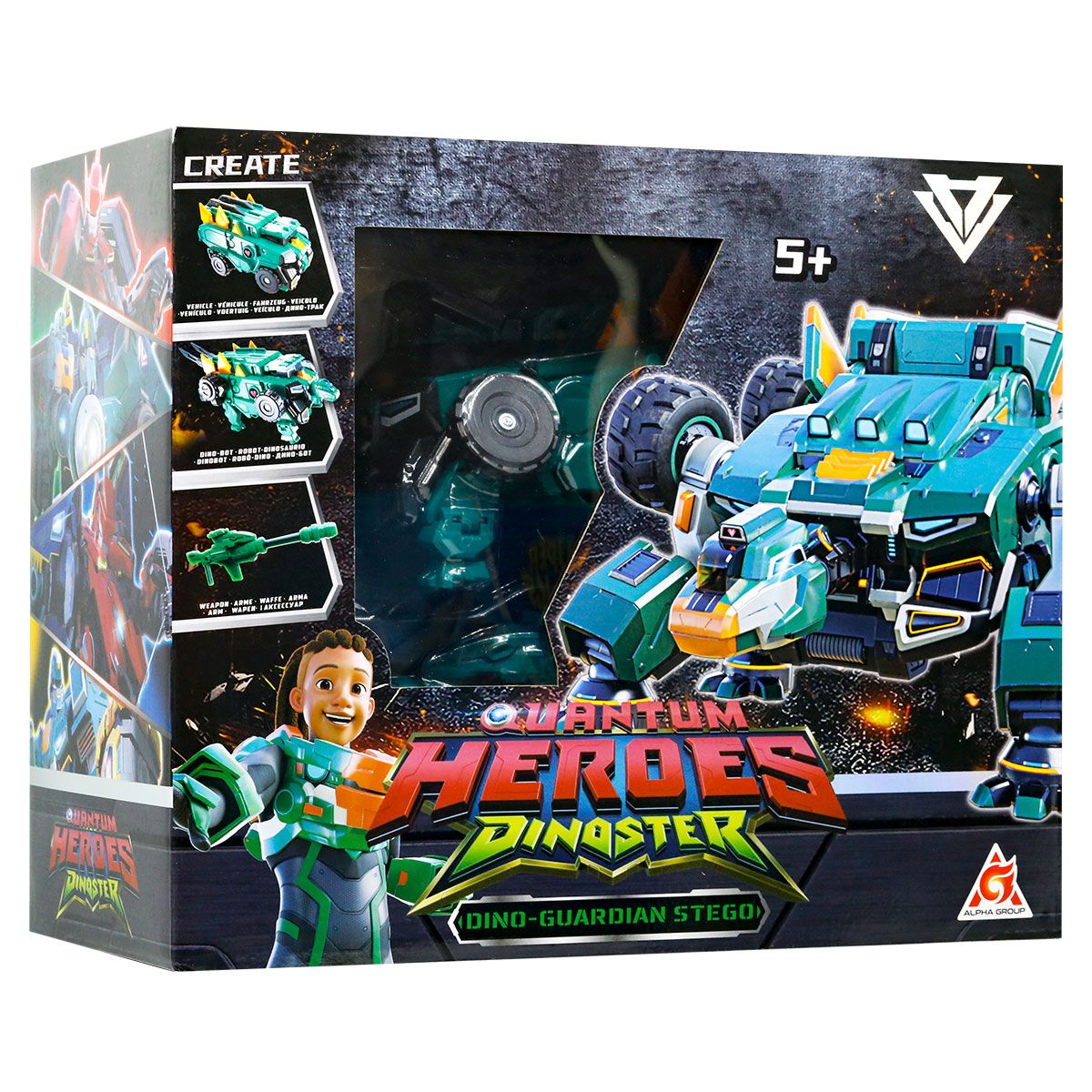 Динозавр-трансформер Dinoster - Мега Дино-Гардиан Стего  фото 5