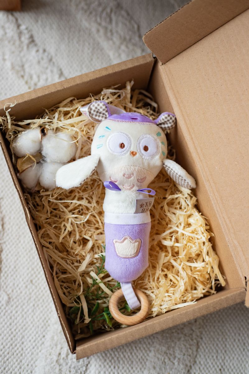 Іграшка - брязкальце сова Miя, ELFIKI  фото 5