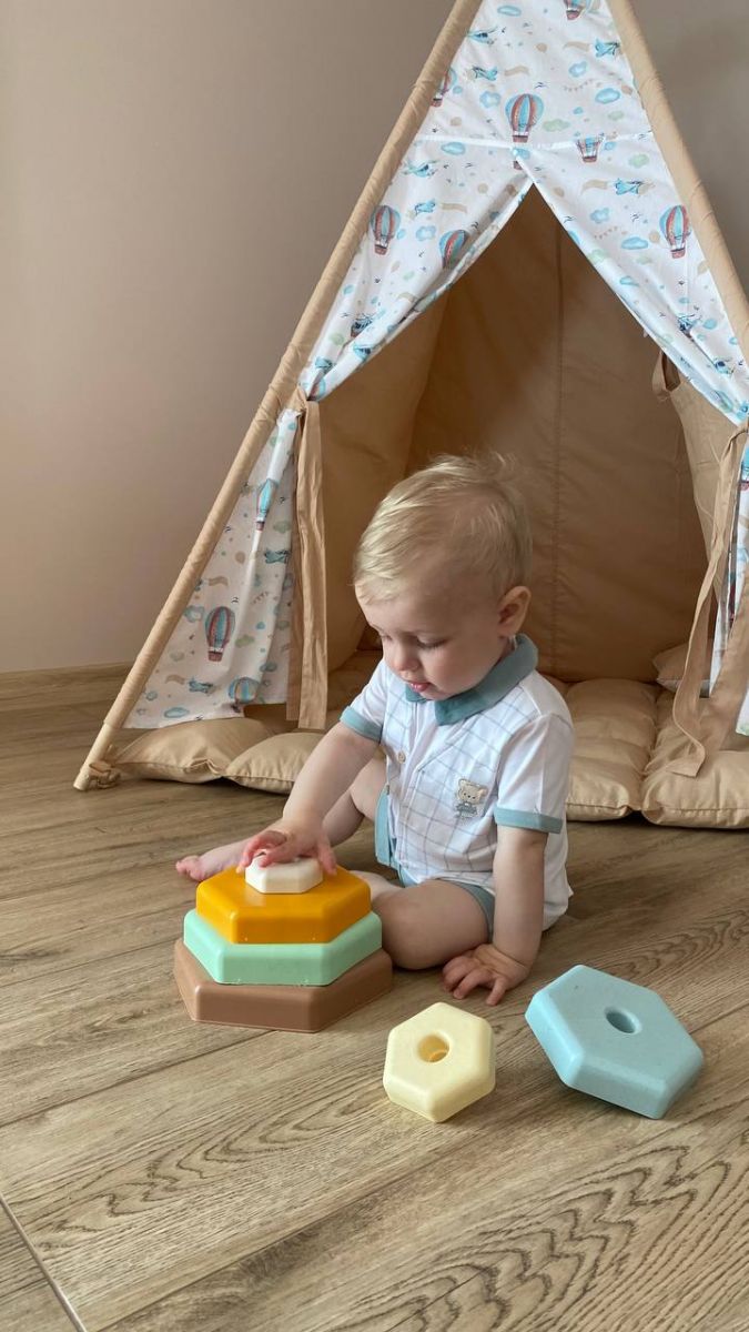 ECO Іграшка розвиваюча Пірамідка, ELFIKI  фото 5