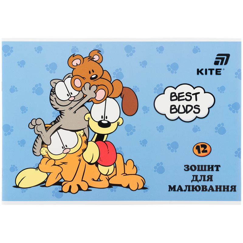 Зошит для малювання, 12 арк. , скоба, гібр.  лак + УФ лак,  GF  фото 5