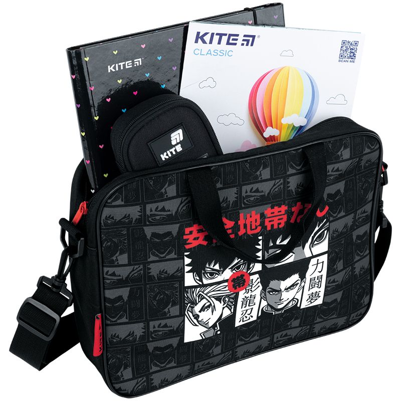 Шкільна текстильна сумка Kite A4, 1 від. , 589 Anime  фото 5