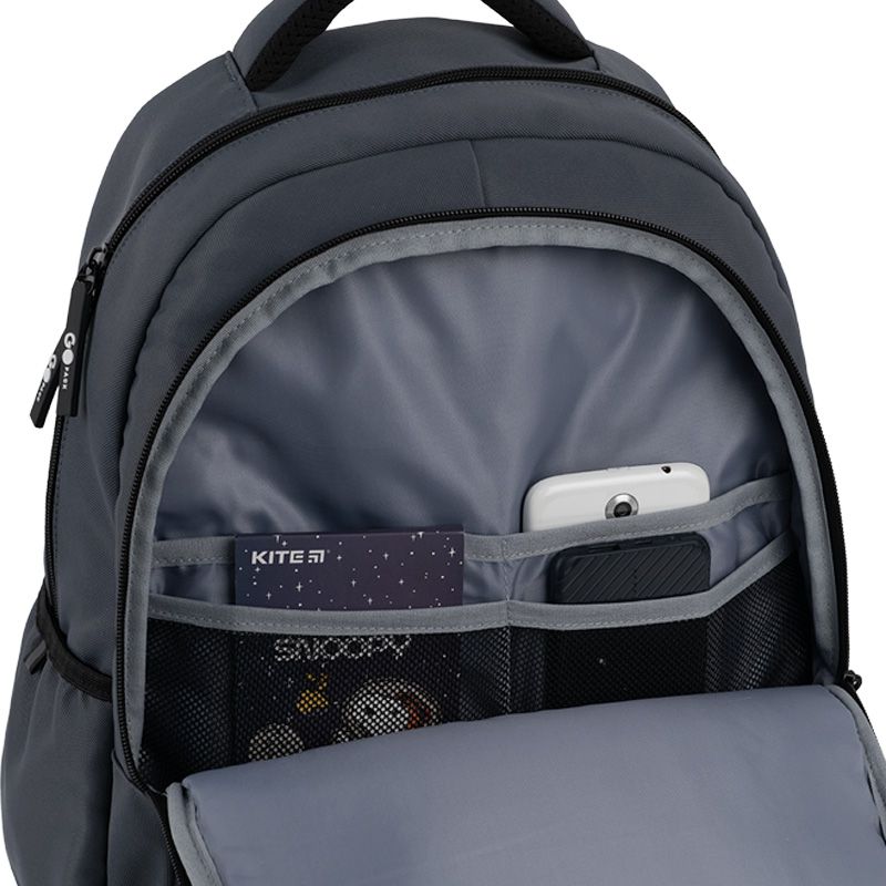 Рюкзак GoPack Education Teens 184 темно-сірий  фото 5