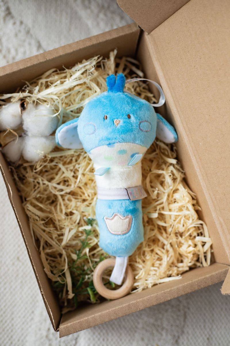 Мʼяка іграшка - брязкальце пташка "Піпо"  фото 5