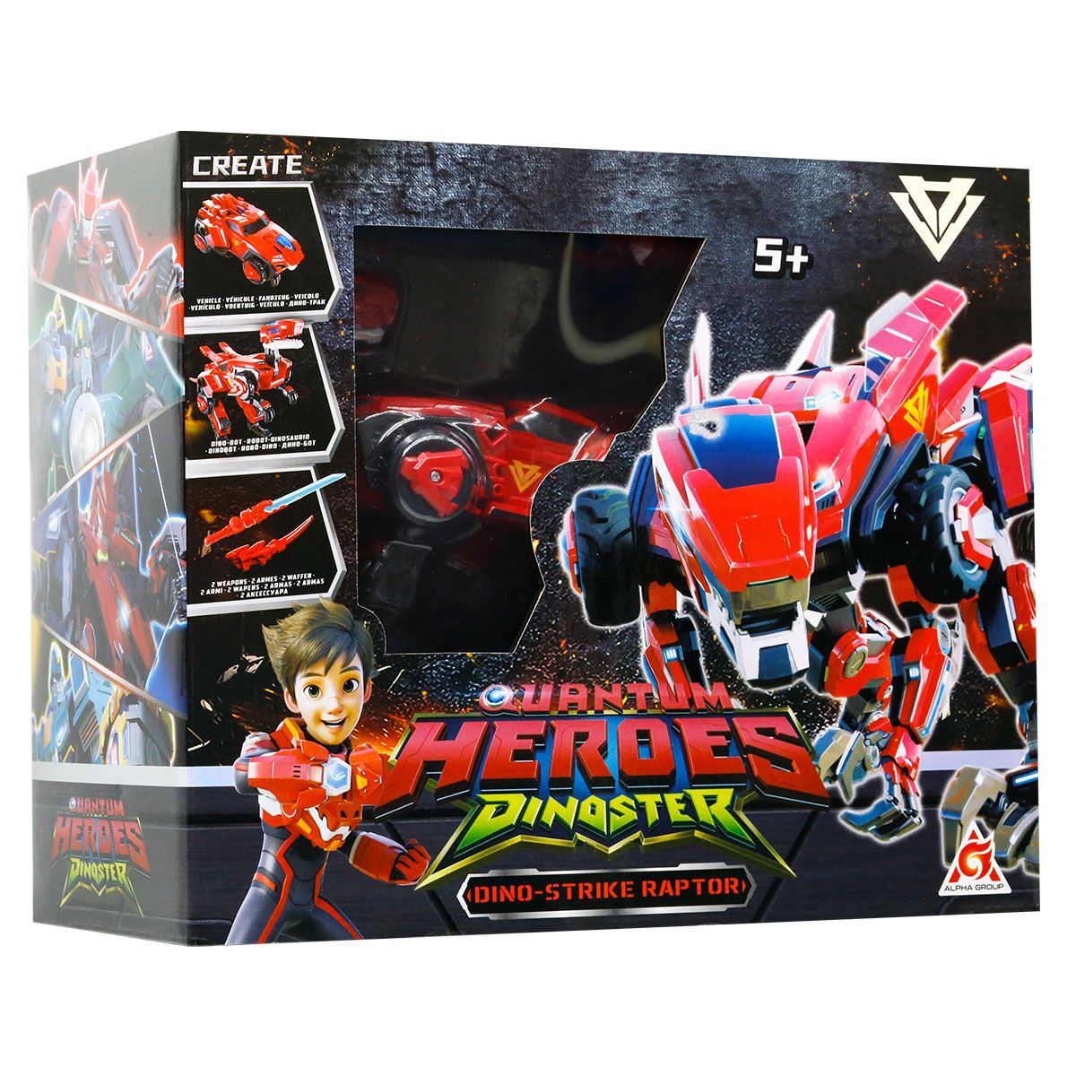 Динозавр-трансформер Dinoster - Мега Дино-Страйк Раптор  фото 5