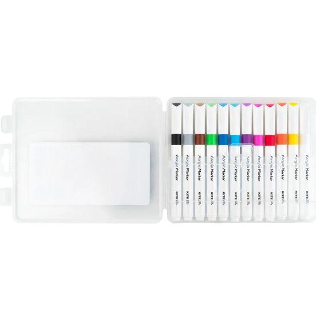 Маркери акрилові "Jumbo Kite Creative" 12 кольорів  фото 5