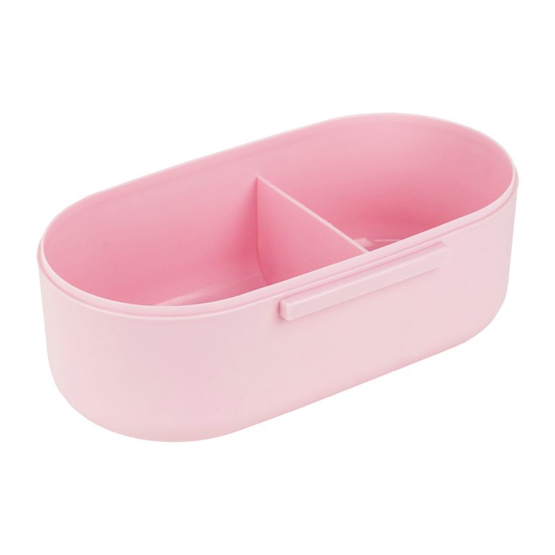 Ланчбокс з розділювачем 1000 мл, пудровий  фото 5