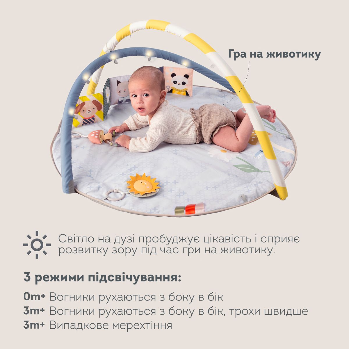 Музичний килимок з дугами, що розвиває – Сонячні ноти  фото 5