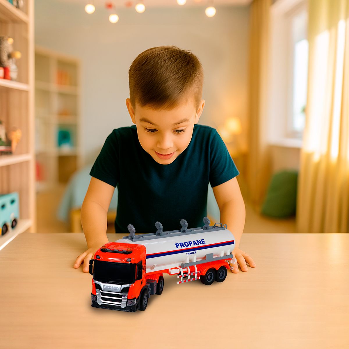 Автомодель серії Large Truck – Автоцистерна Scania (світло, звук)  фото 5