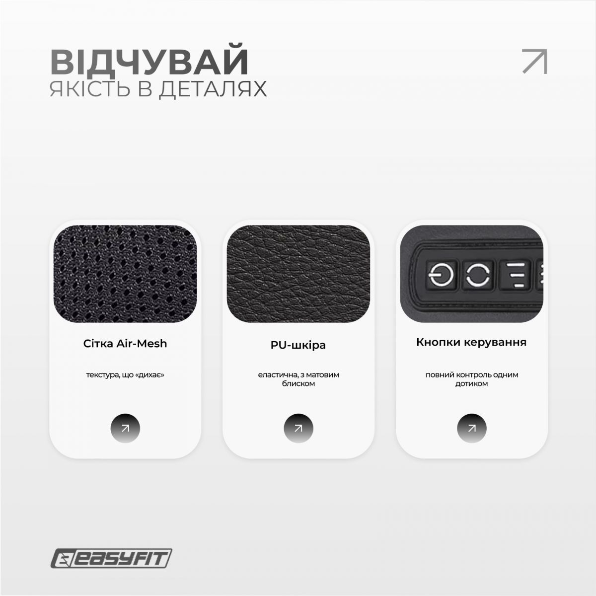 Массажер для шеи EasyFit Shiatsu (шиацу-массаж плеч и тела роликовый)  фото 5