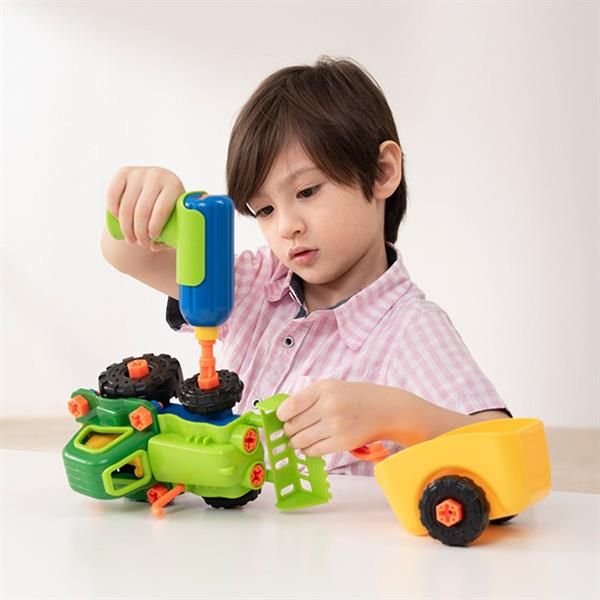 Конструктор Edu-Toys Трактор с шуруповертом 29 деталей  фото 5