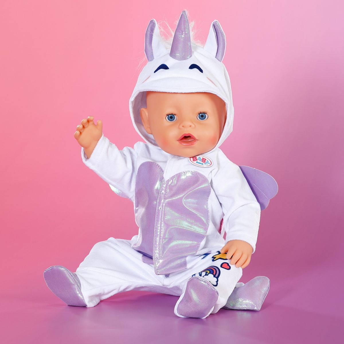 Одежда для куклы Baby Born - Комбинезон Единорога  фото 5