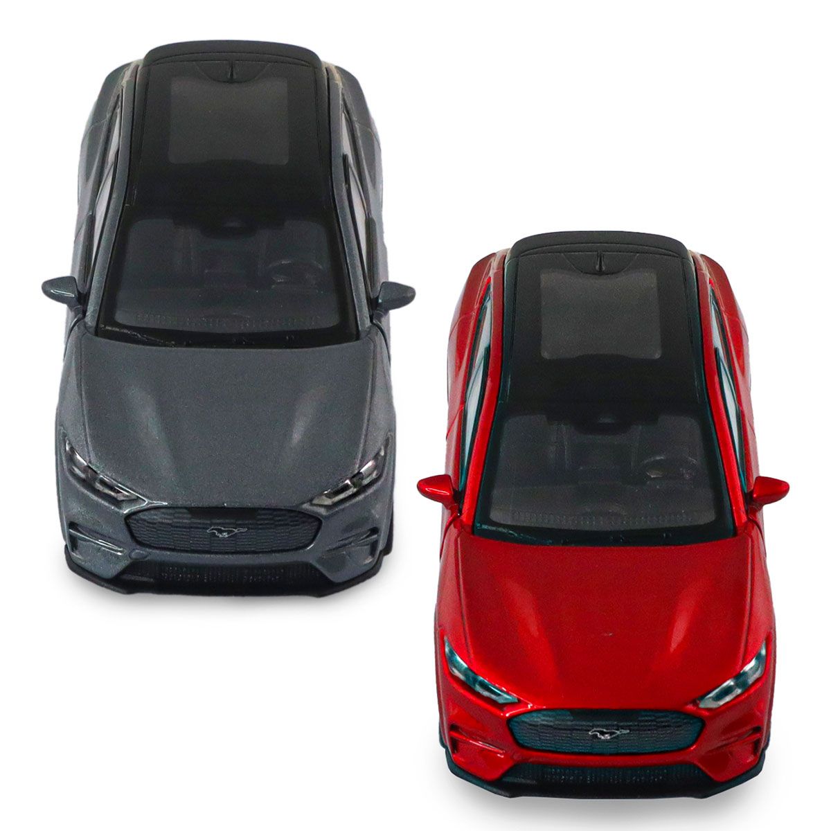 Автомодель - Ford Mustang Mach-E GT 2023 (красный, серебристо-серый)  фото 5