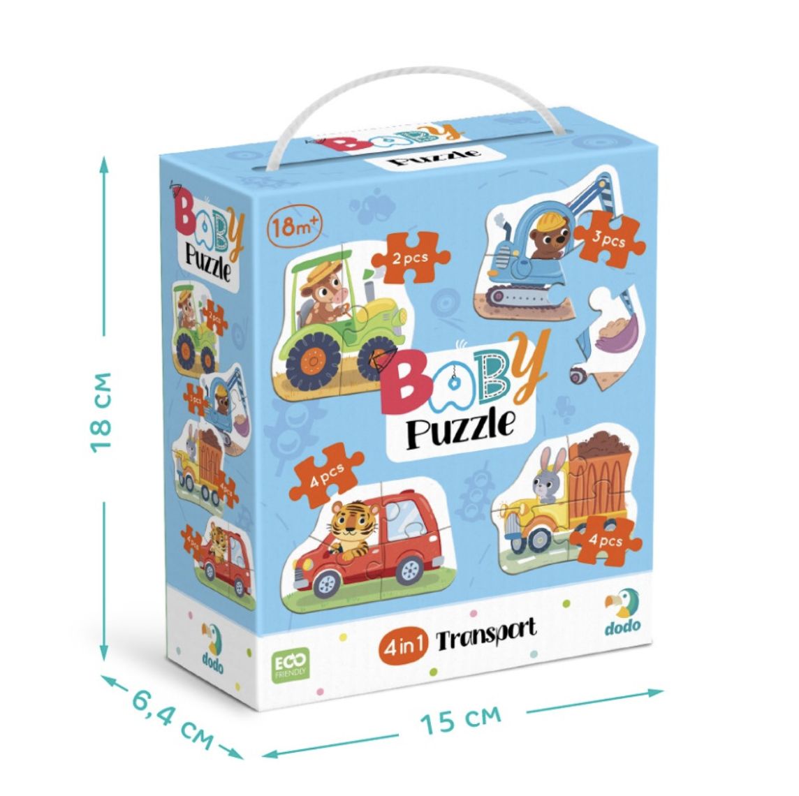 Пазл 4 в 1 «Baby puzzle.  Транспорт»  фото 5