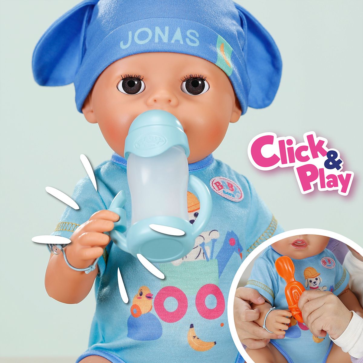 Кукла Baby Born серии Click and Play – Джонас  фото 5