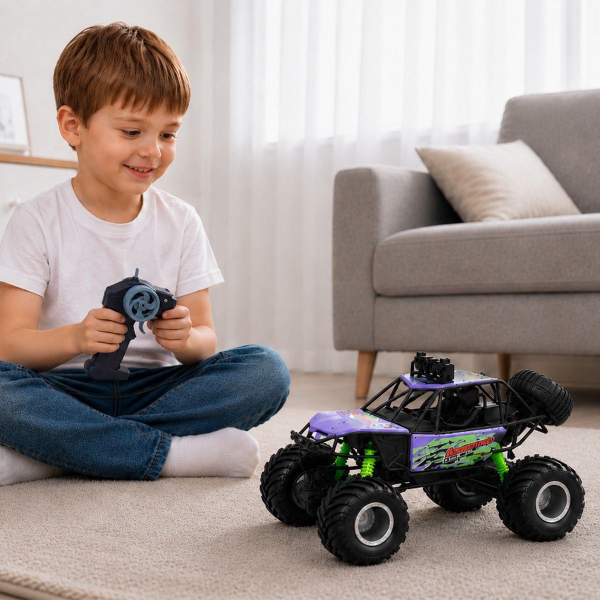 Автомобиль KS Drive на р/у - Beast Runner (2. 4 GHz, аккум.  7. 4 V, сиреневый)  фото 5